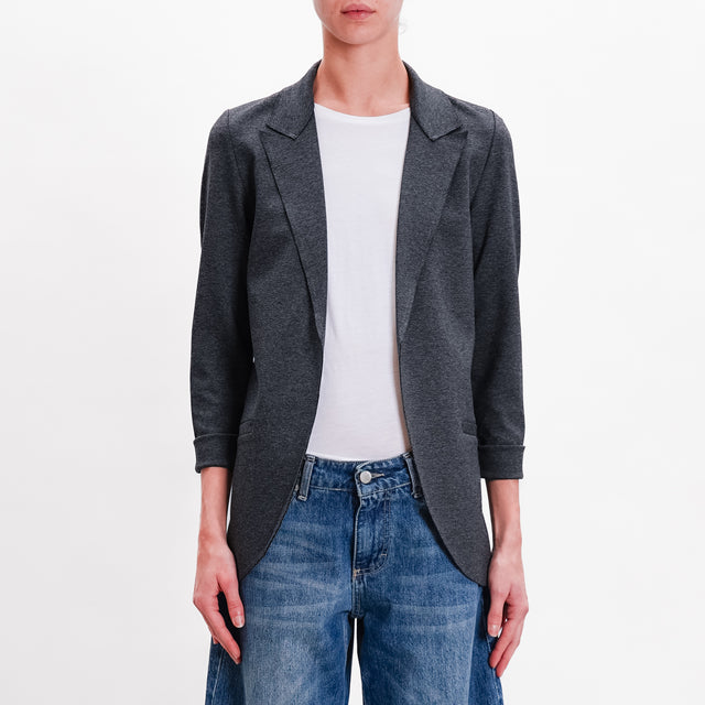 Zeroassoluto-JIN stretch jacket - anthracite melange