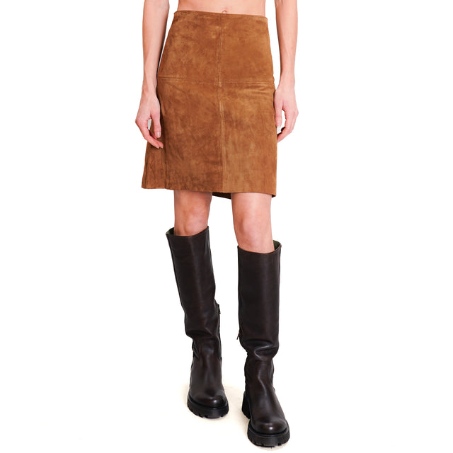 Zeroassoluto-ANITA genuine leather skirt - leather