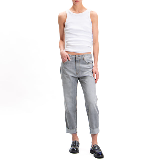 Zeroassoluto-Jeans CLARK boyfriend - grigio fumo