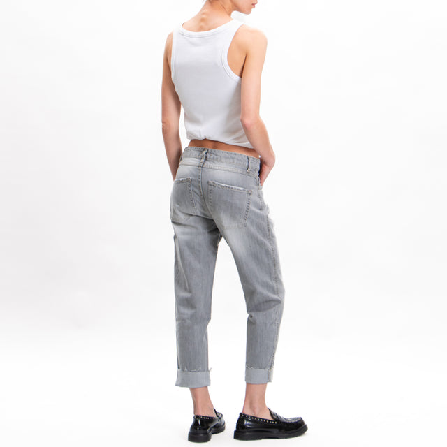 Zeroassoluto-Jeans CLARK boyfriend - grigio fumo