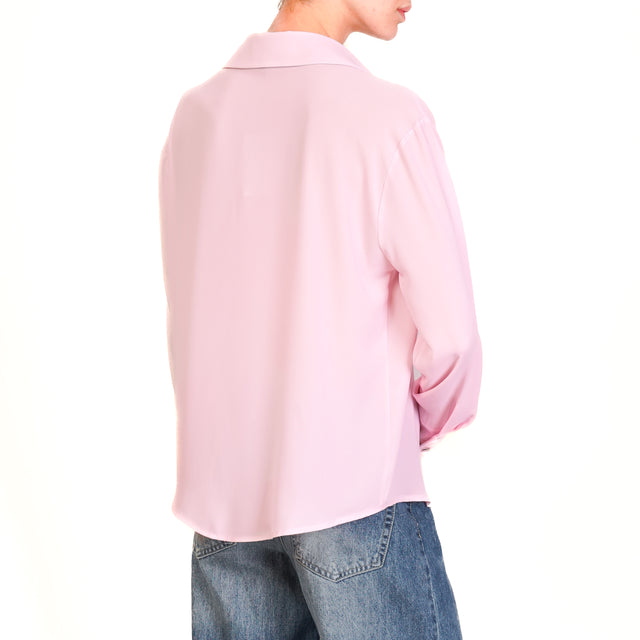 Zeroassoluto-Camicia CLAY MANO SETA - rosa