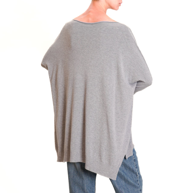 Zeroassoluto-Maglia scatola manica 3/4 - grigio