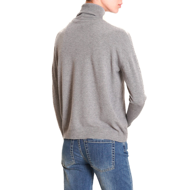 Zeroassoluto-High neck sweater - grey