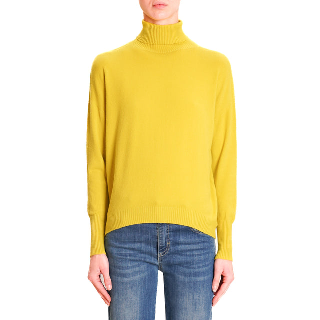 Zeroassoluto-High neck sweater - lime