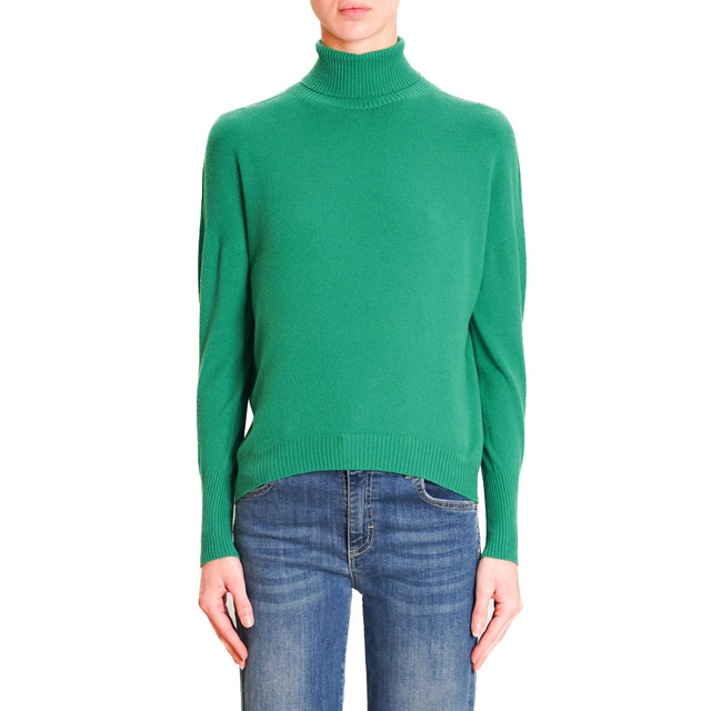 Zeroassoluto-High Neck Sweater - GREEN