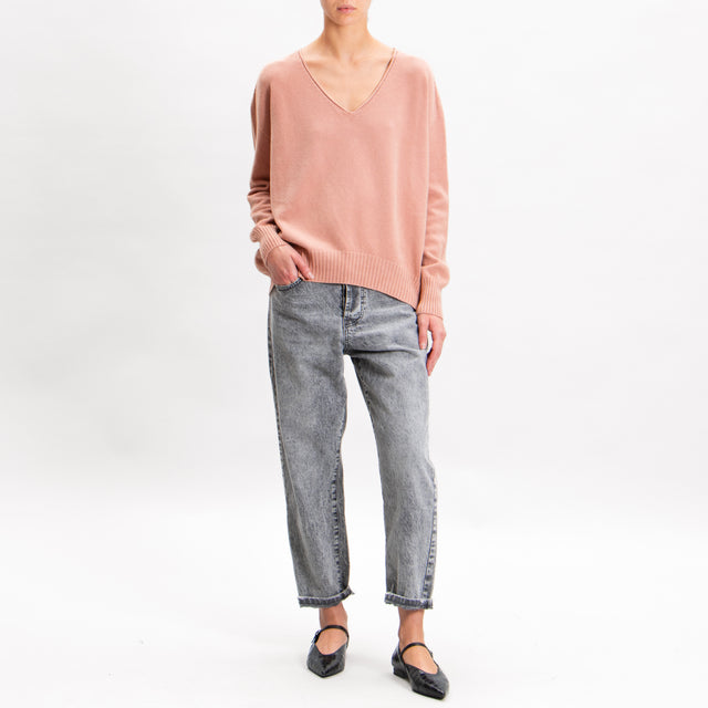 Zeroassoluto-V-neck box sweater - phard