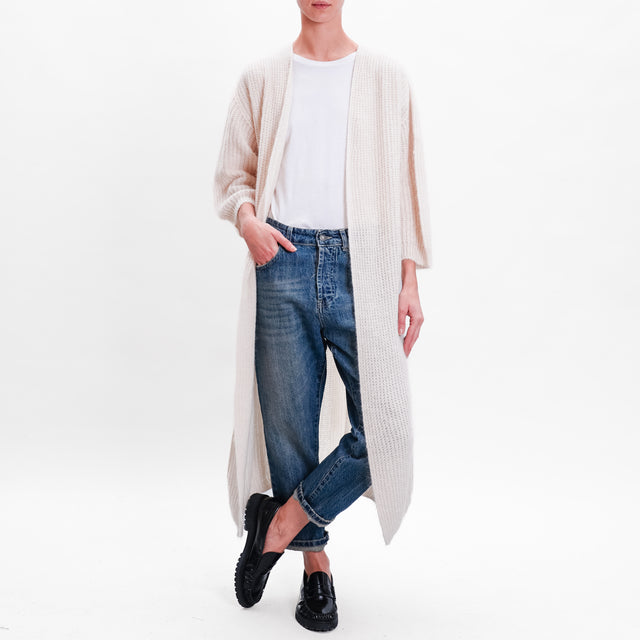 Zeroassoluto-Mohair Cardigan - butter