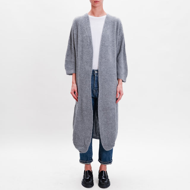 Zeroassoluto-Mohair Cardigan - grey