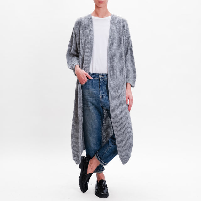 Zeroassoluto-Mohair Cardigan - grey