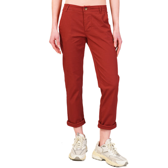 Zeroassoluto-Pantalone LOIS chino cotone elasticizzato - india