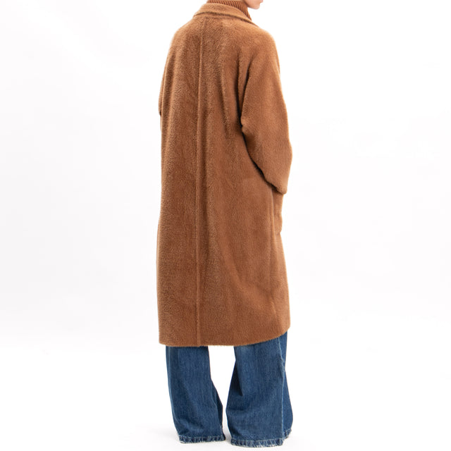 Zeroassoluto-Teddy bear coat with pockets - camel