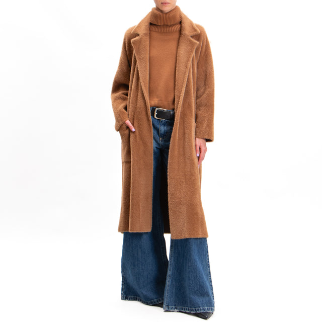 Zeroassoluto-Teddy bear coat with pockets - camel