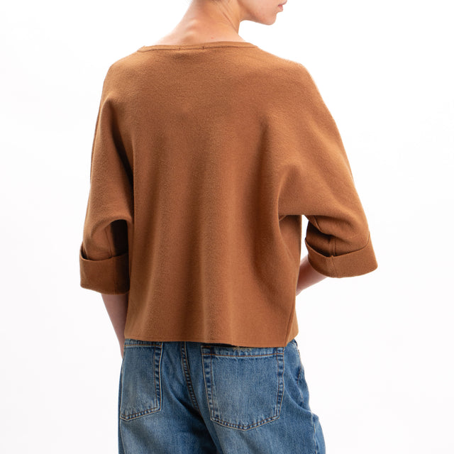 Zeroassoluto-3/4 sleeve box jersey - camel