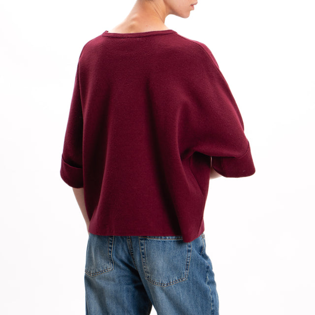 Zeroassoluto-3/4 Sleeve Boxer Jersey - Wine