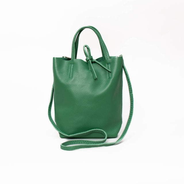 W by whitemood-Mini shopper in pelle - verde