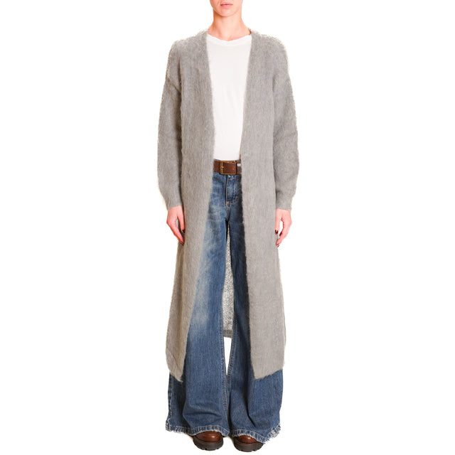 Zeroassoluto-Mohair Cardigan - grey