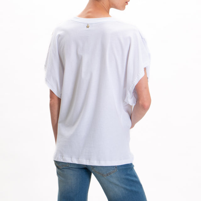 Souvenir-T-shirt con pinces - bianco