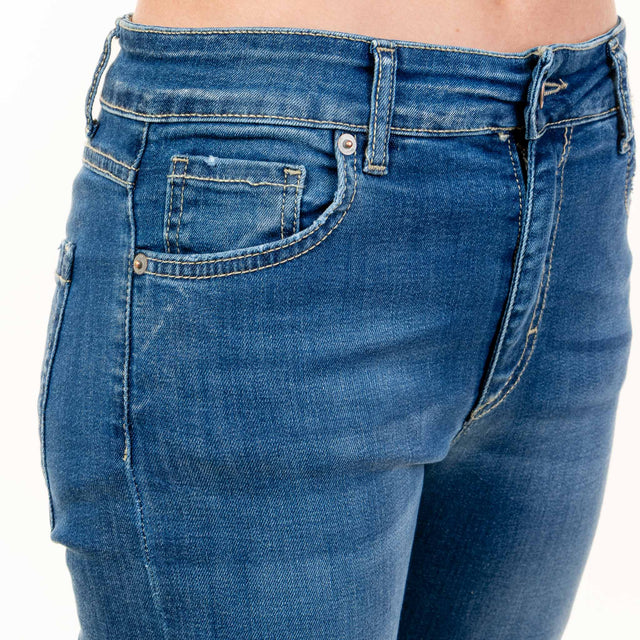 Zeroassoluto-Jeans GRETA zampa - denim